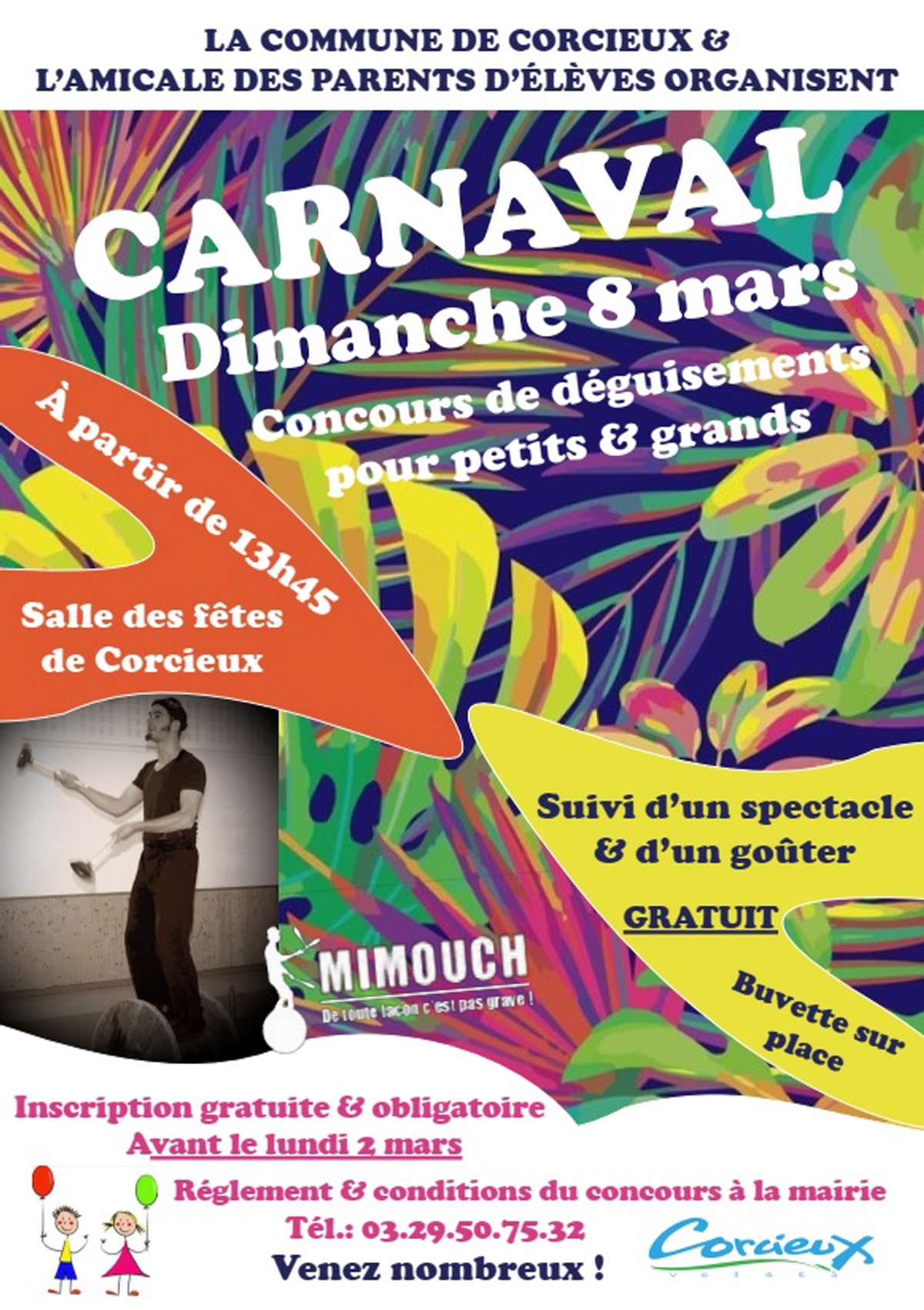 Carnaval : une après midi festive à Corcieux ce dimanche - Vosges FM